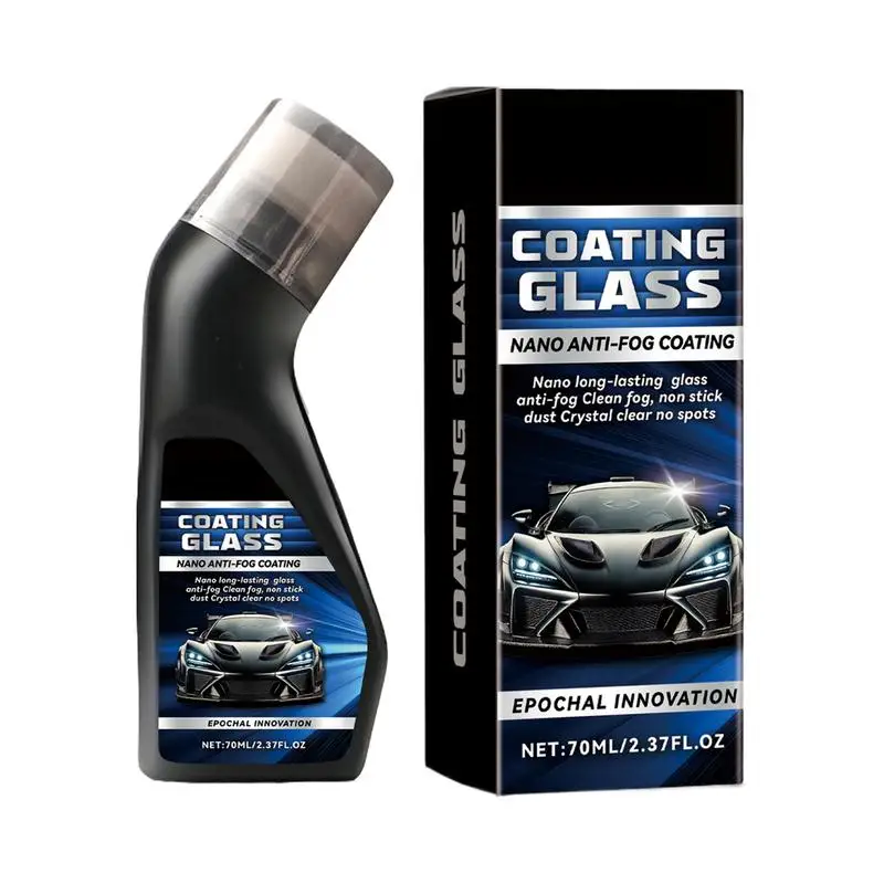 

Windshield Coating 70ml Anti Fog Glass Cleaner Waterproof Protective Coating Agent Water Defogger Solution For Automotive Window