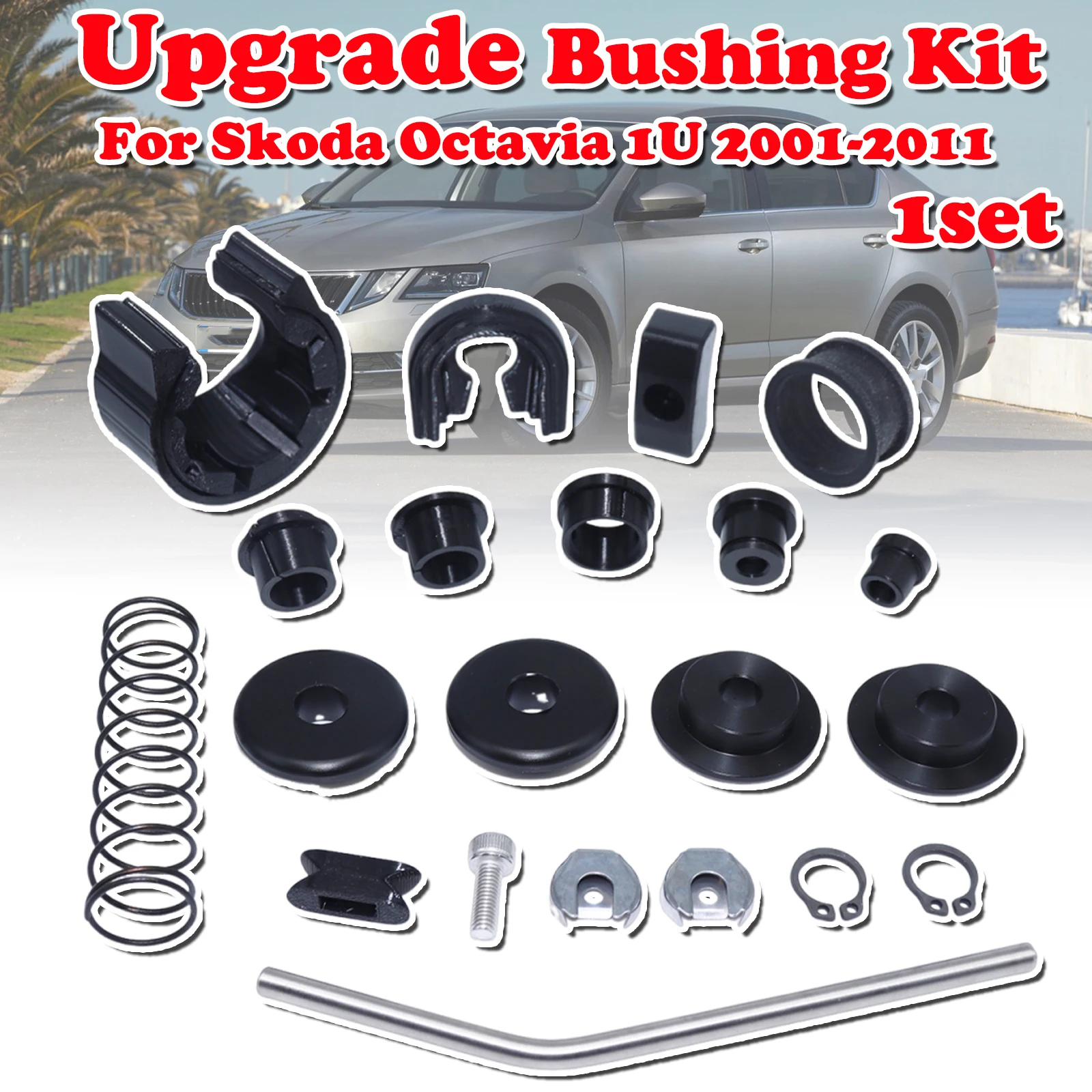 

Complete Shifter Bushing Kit MT Gearbox Enhance Shifter Lever Selector linkage End For Skoda Octavia 1U 2001 - 2011 1K0711699