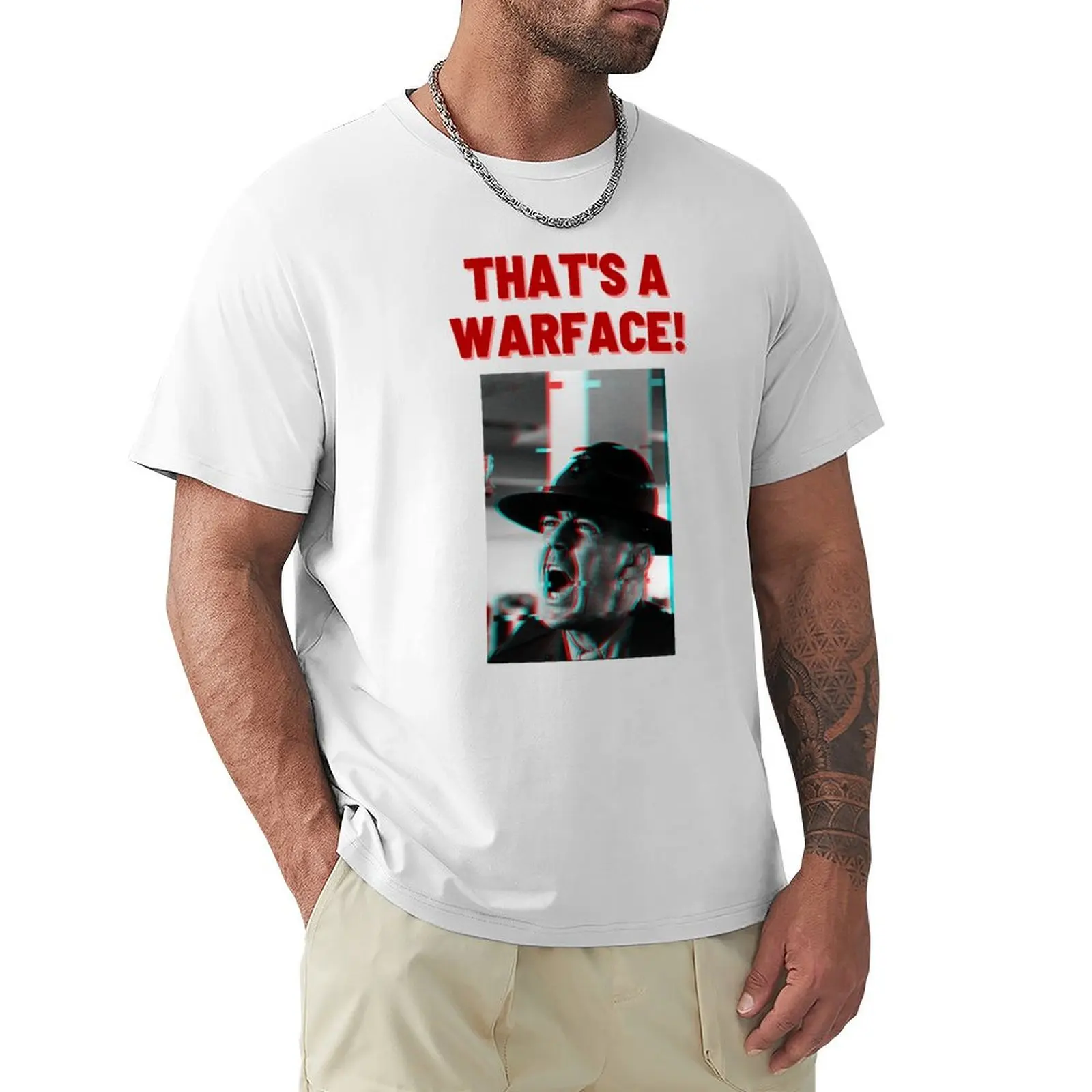 Funny fullmetal jacket t-shirt, Instructor Hartman, Warface T-Shirt plus sizes customizeds Men\'s t-shirts