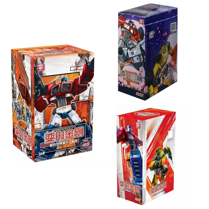 KAYOU Transformers Cards Anime AUTOBOT Optimus Prime Bumblebee Wheeljack Megatron Ratchet Starscream Collection Cards Toy