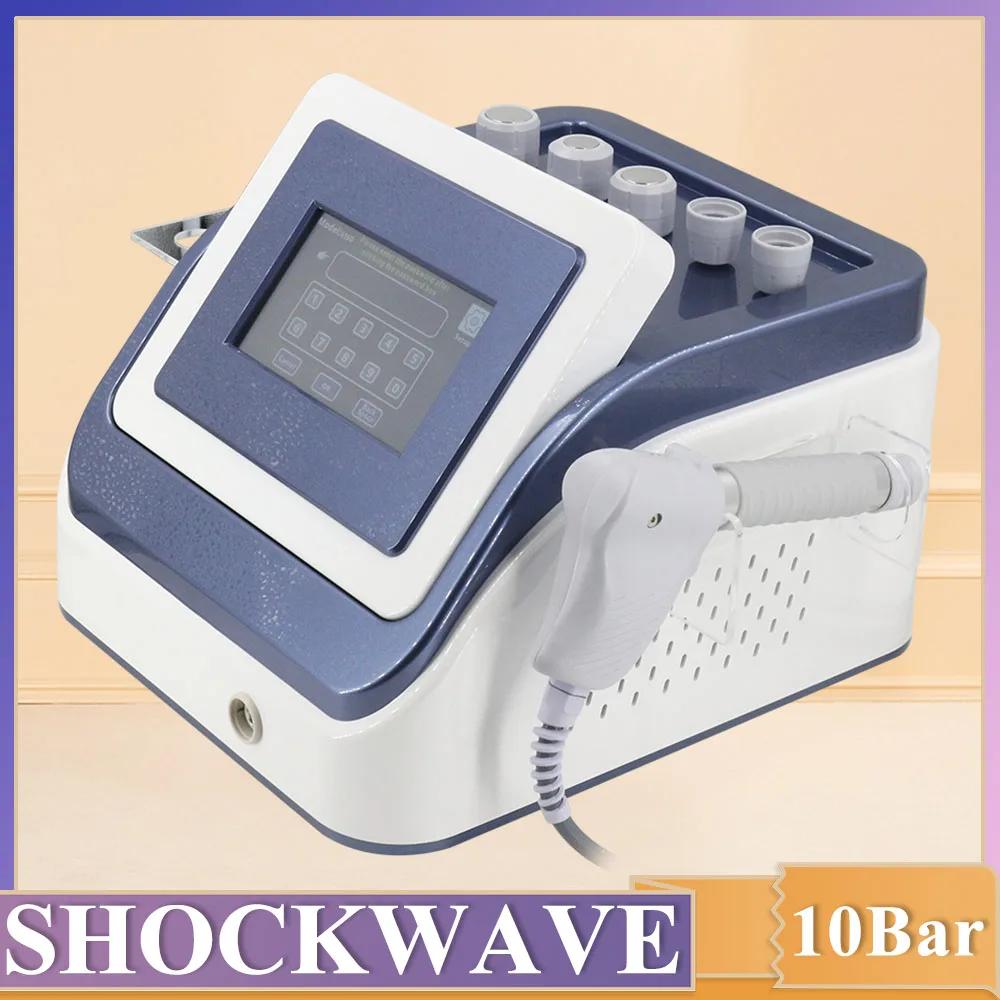 

10Bar Pneumatics Shockwave Therapy Machine Radial Physiotherapy Shock Wave Effectively Remove Pain Body Relaxation Massage