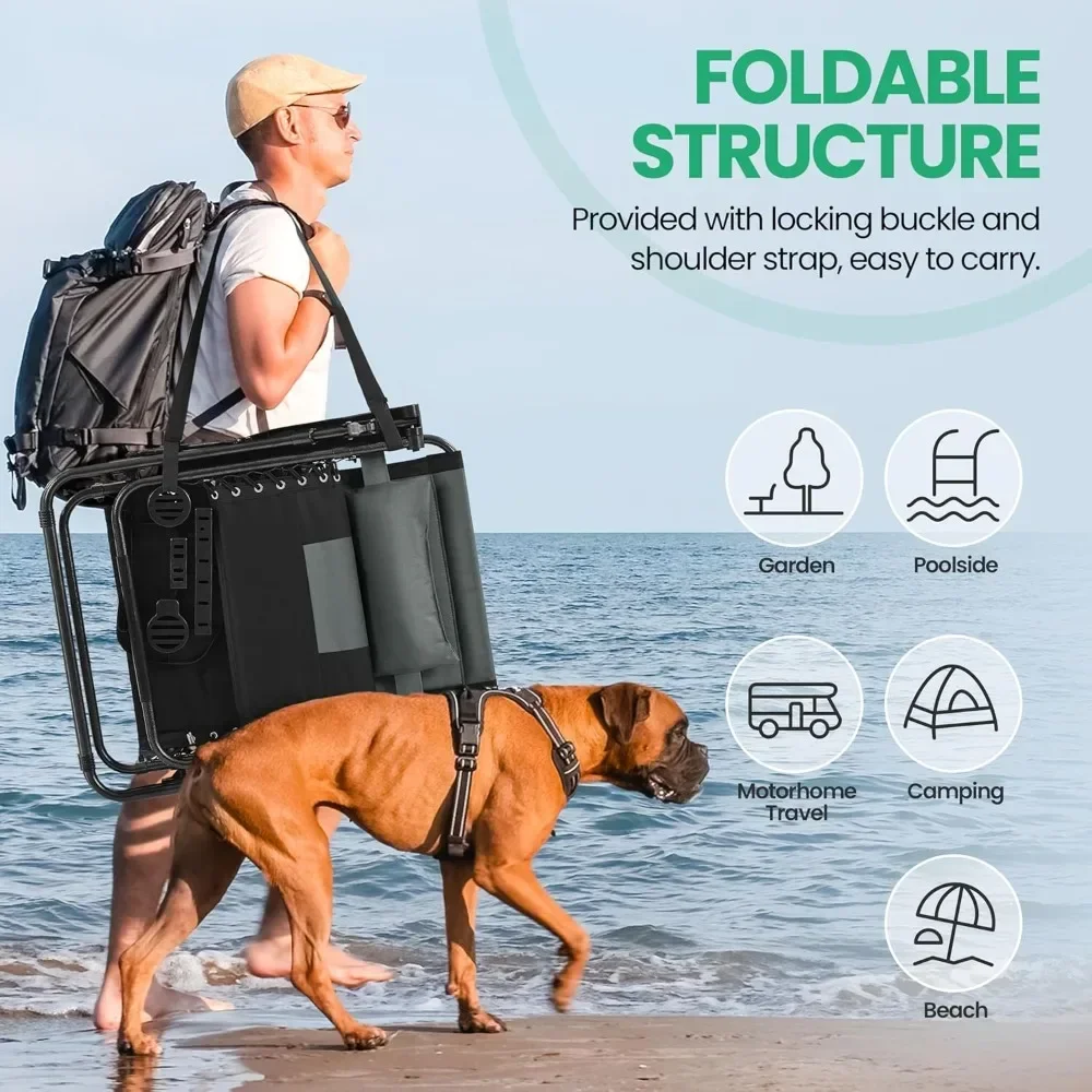 

Негабаритное кресло с невесомостью и полной набивкой, регулируемый шезлонг для патио на открытом воздухе, портативное антигравитационное кресло с сумкой для переноски