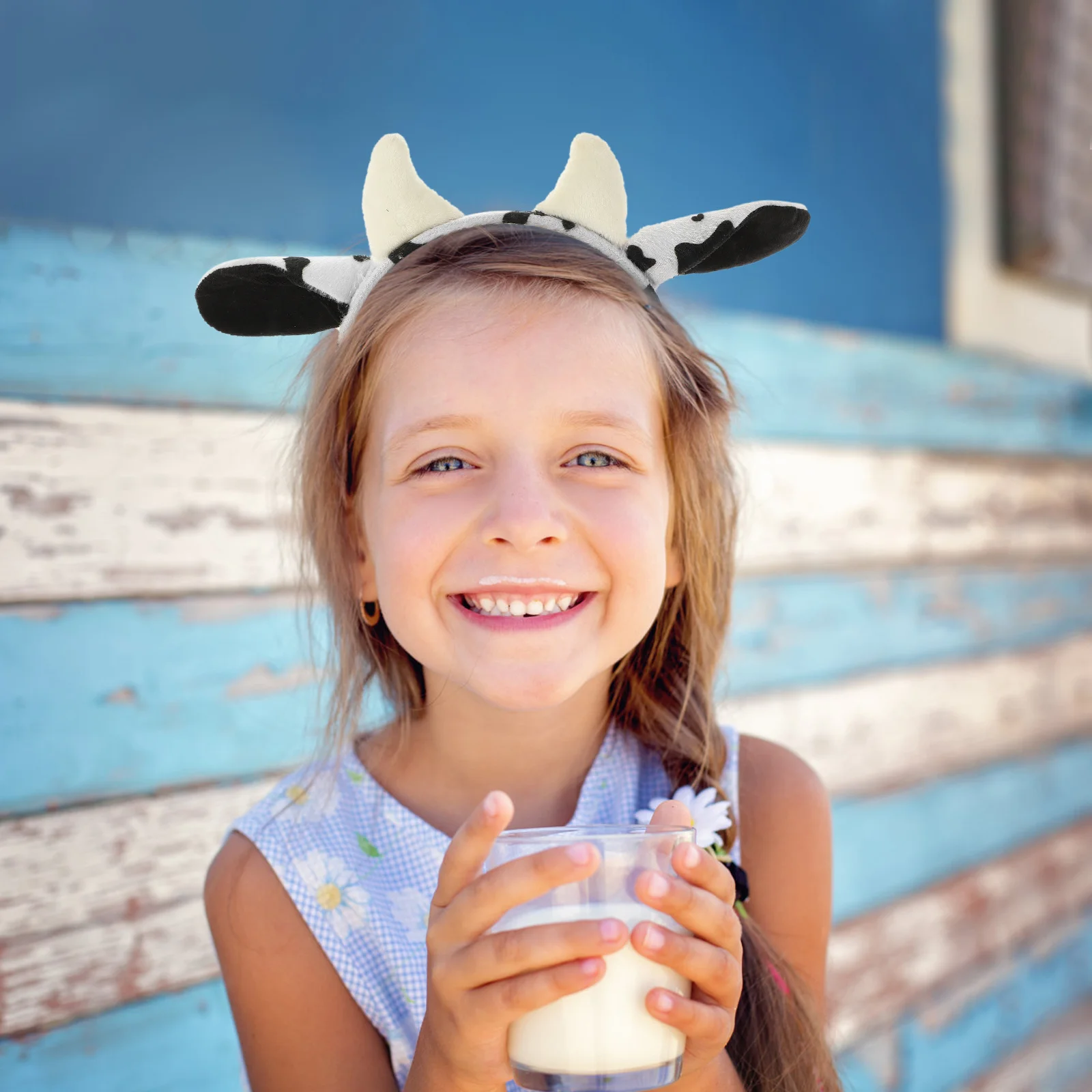 

1Set Cow Headband Tail Props Cosplay Costume Accessories Birthday Party Stage Performance Supplies Cow Headband