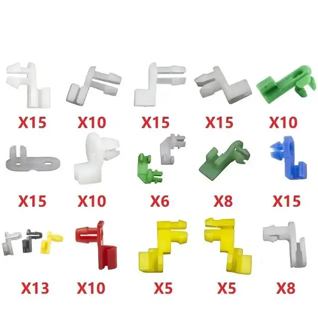 

160pcs Durable Plastic Left/Right Fixed Buckle Strap Storage Box For General Motors Door Lock Lever Clips For Vehicle Models