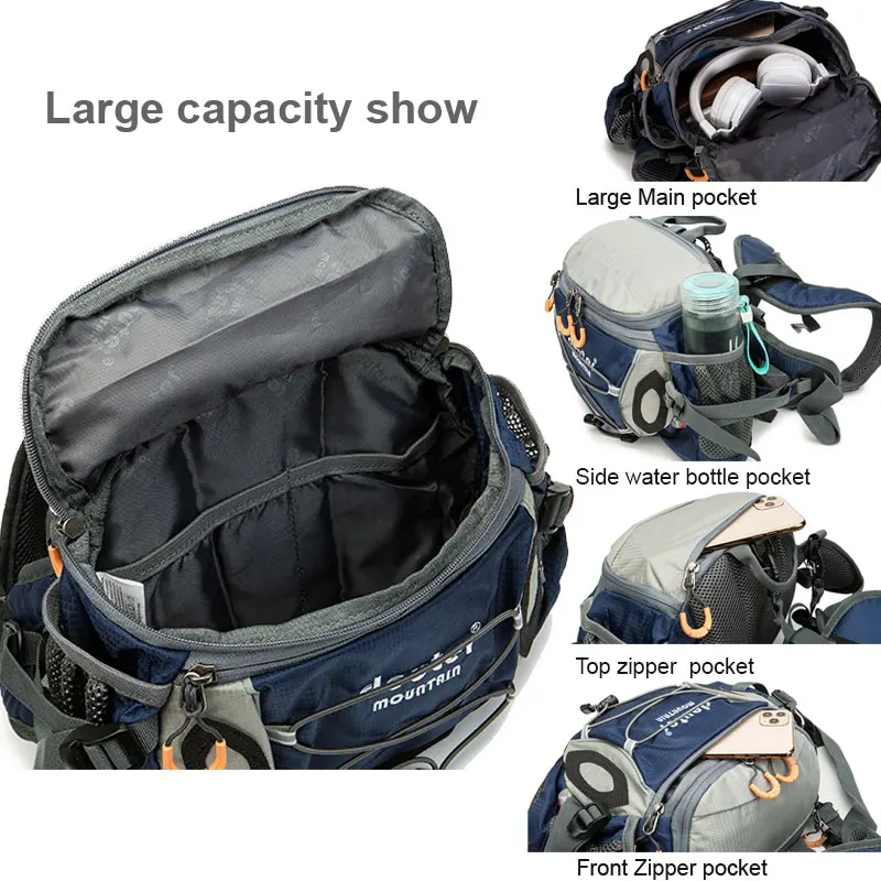 Sac de taille pour Sports de plein air, cyclisme, Camping, escalade, sac à dos pour hommes, randonnée, épaule, bouteille d'eau, vélo, sac banane, pêche