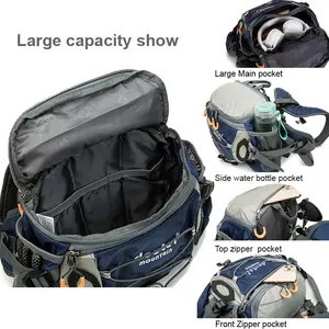 Outdoor Sport Taillenbeutel Cycling Camp Klettern Rucksack Männer Spaziergänge Schulter fließende Wasserflaschen Fahrrad Fanny Fischereipaket 8 Hauptverkaufstraße Poche - №8