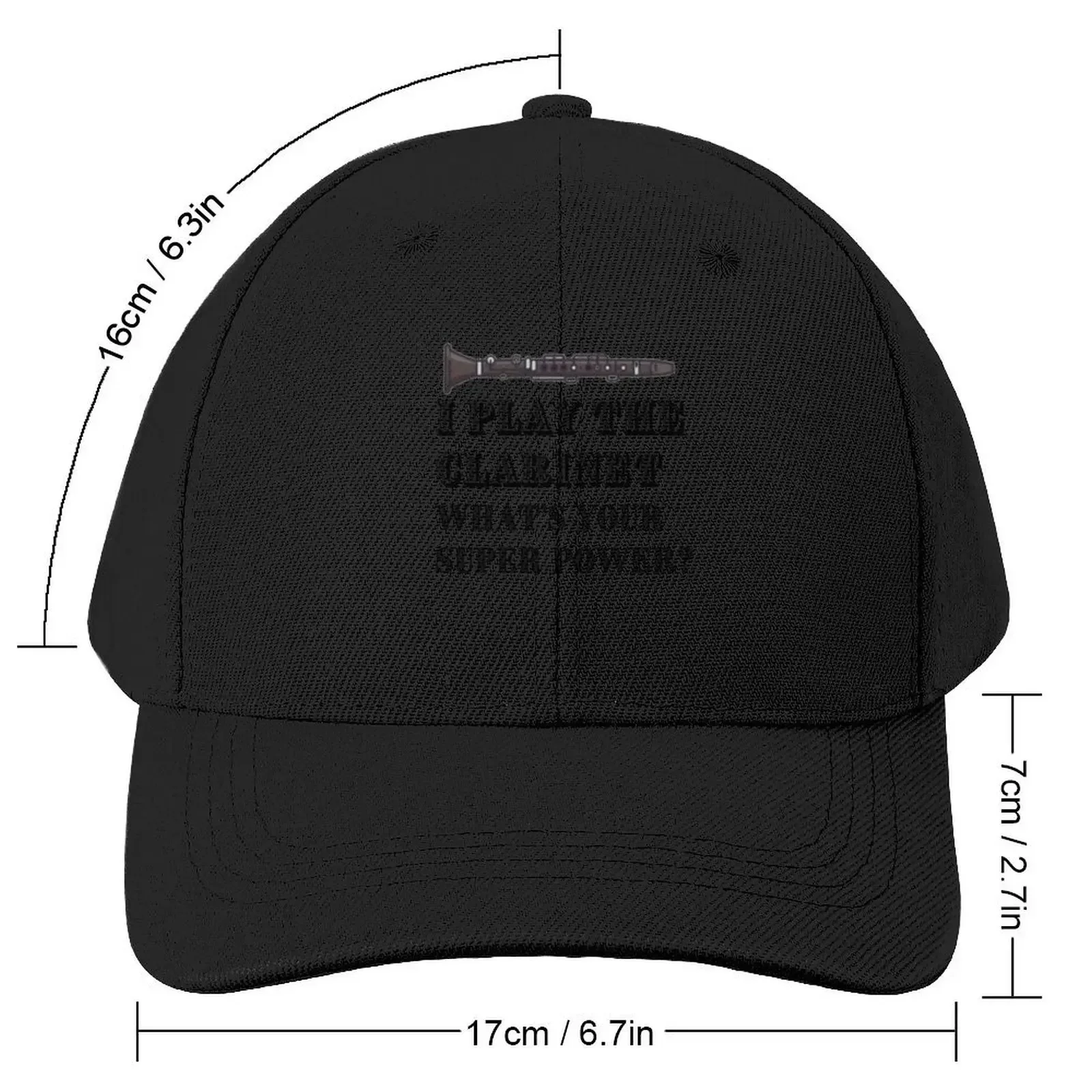 Super Power Clarinet Baseball Cap Streetwear tea Hat Hat Baseball Cap For Men Women's