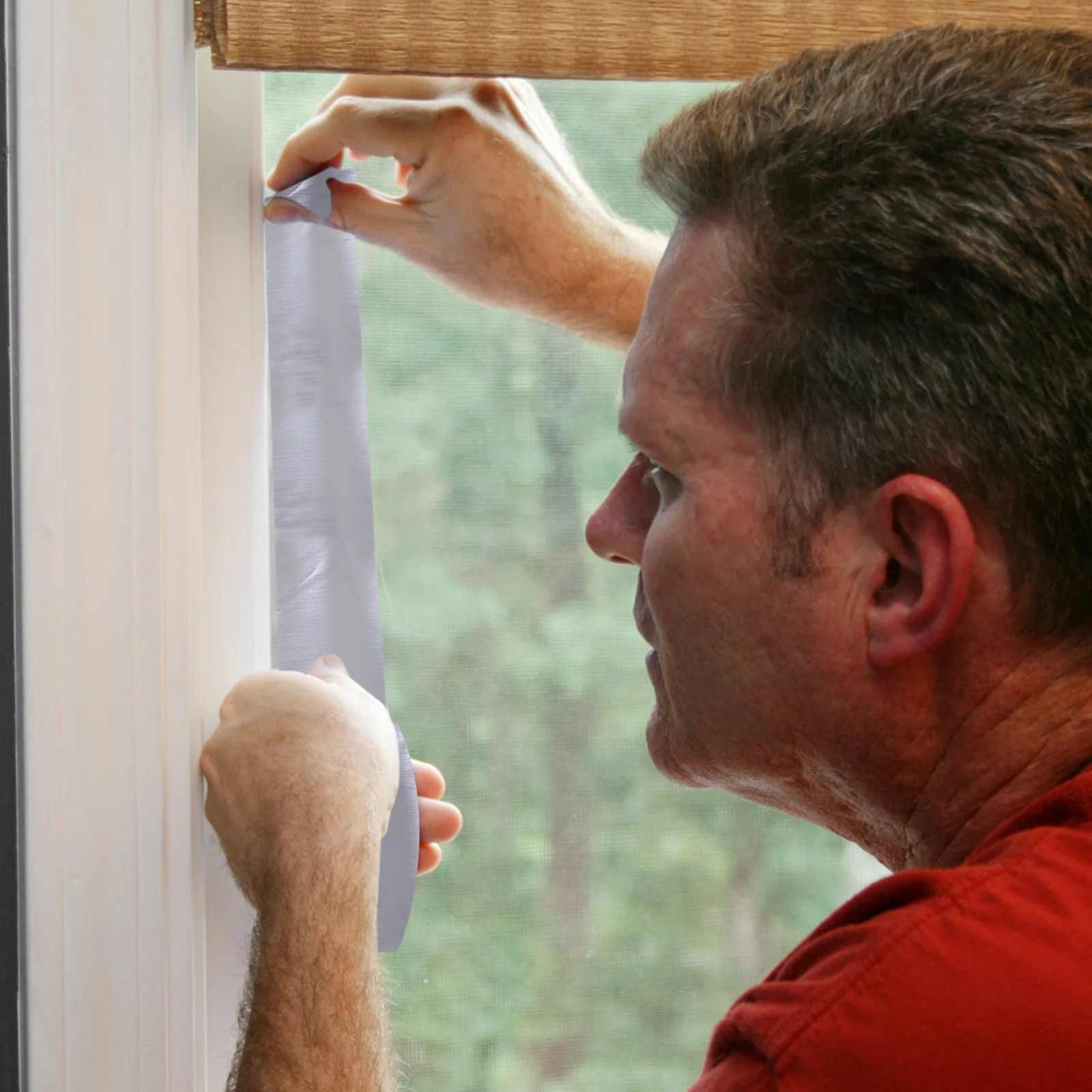 

1 Roll Windproof Tape Made of Premium Fabric for Door Window Sealing Heavy Duty Adhesive Weather Resistant Tape