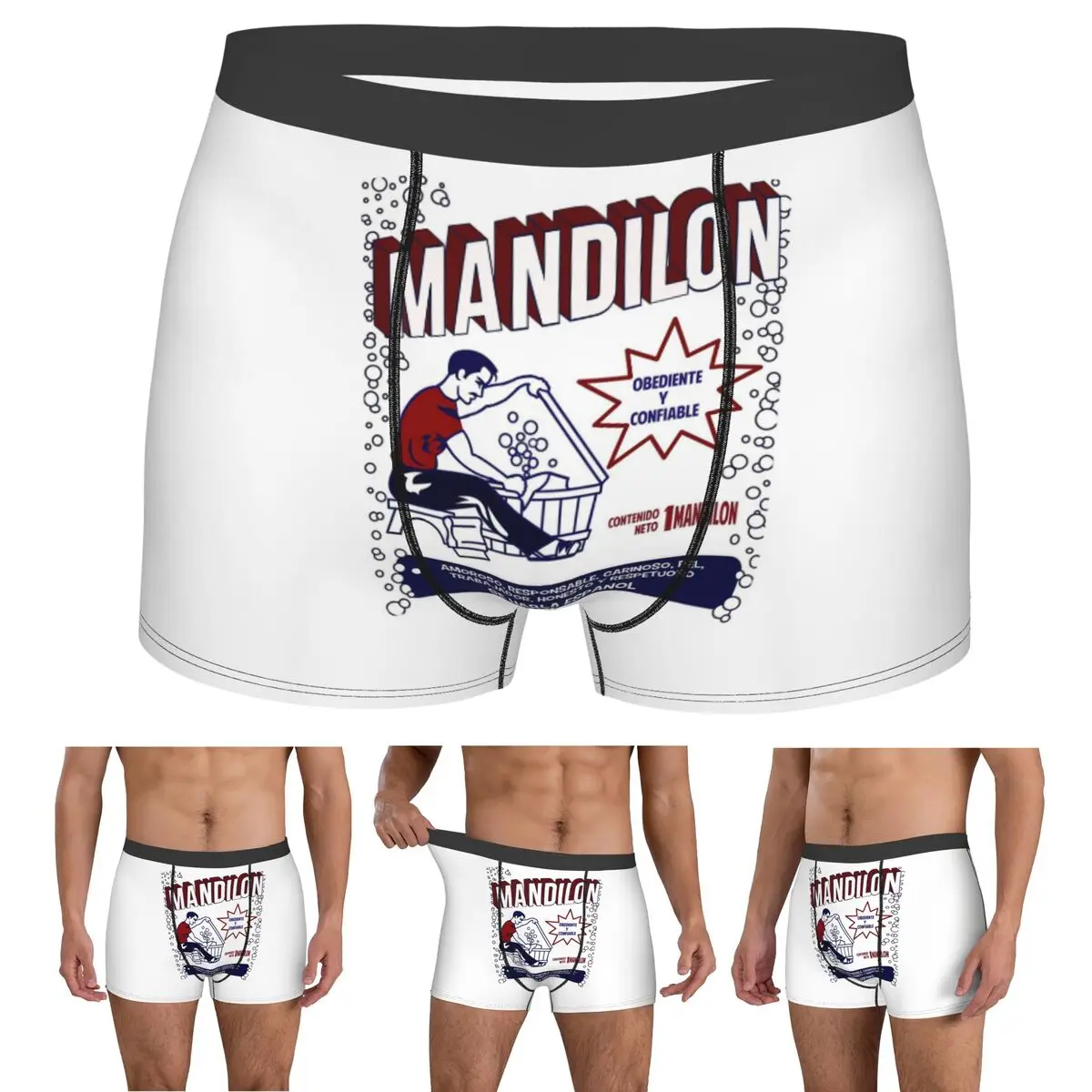 

Boxer Underpants Shorts El Mandilon Funny Mexican Dad Panties Male Soft Underwear for Homme Man Boyfriend Gift