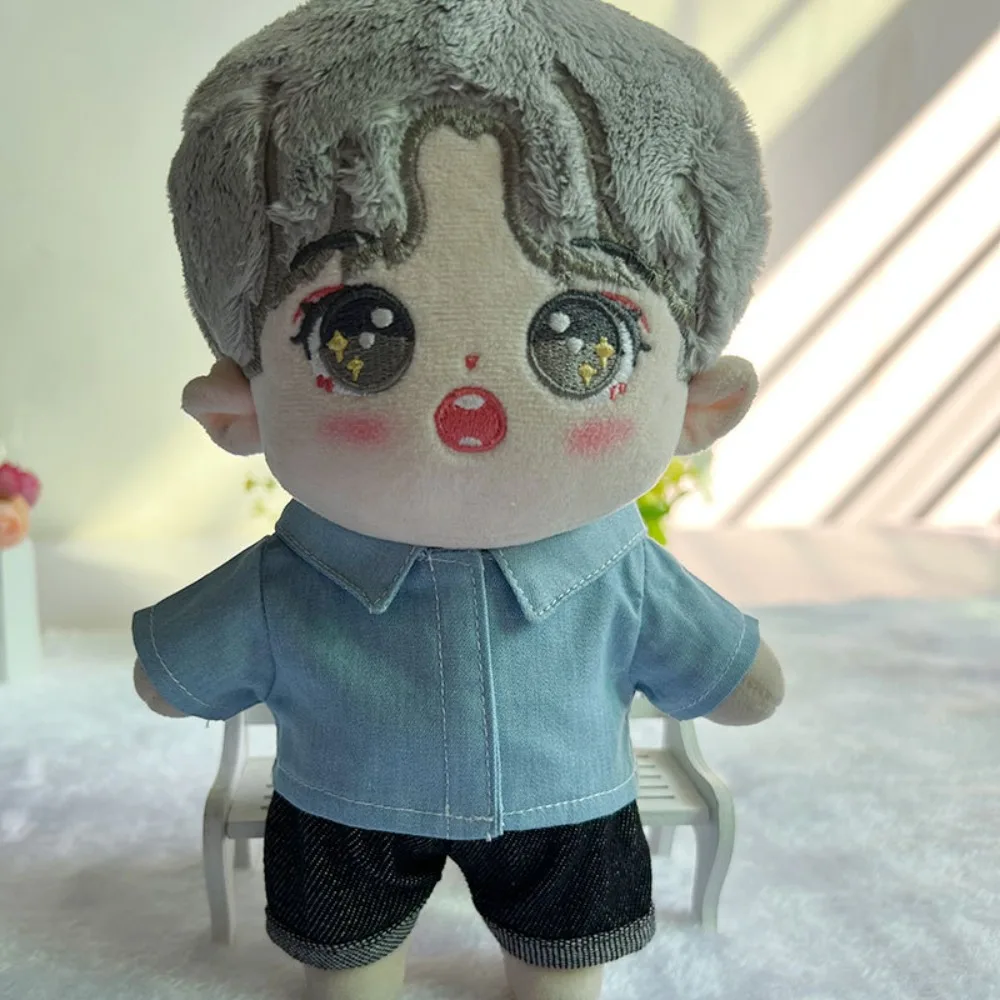 

Clothes Clothes for 10/15/20cm Idol Solid Shirt Lapel Shirt 's Lapel Shirt Clothing Accessories Casual Cute Mini Shirt Idol