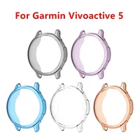 Funda protectora de pantalla para reloj inteligente Garmin Vivoactive 5, Fundas protectoras de TPU, carcasa protectora completa rayada