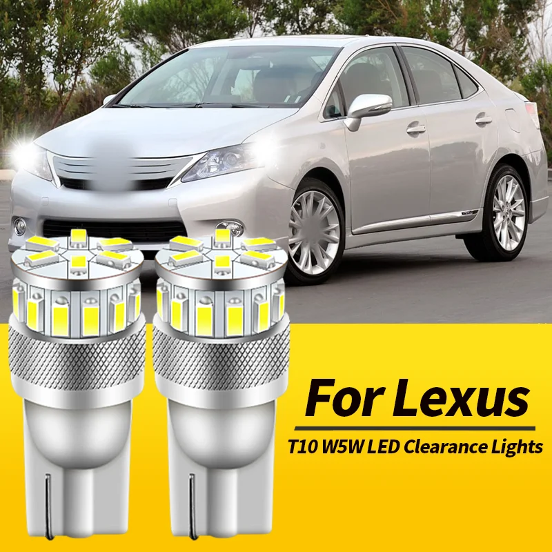 2PCS T10 W5W LED Clearance Lights Canbus For Lexus GX470 2003-2009 GX460 2011-2013 HS250H 2010-2012 IS200 1999-2005 IS300 01-05