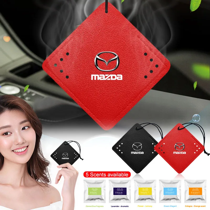 Car Aromatherapy Perfume Air Freshener Pendant Decoration for Mazda 6 CX5 2 CX3 CX9 MX5 RX8 CX5 CX30 CX3 CX7 2 Wheel Center Caps