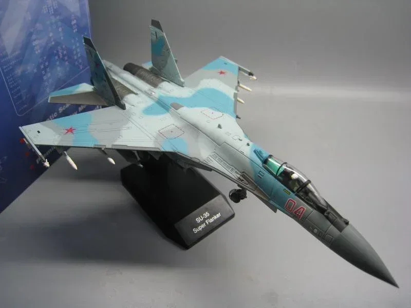 1/100 Scale SU35 Super Flanker Military Model Toy SU-35 Heavy Fighter Russia Army Air Force Diecast Metal Plane Model Toy