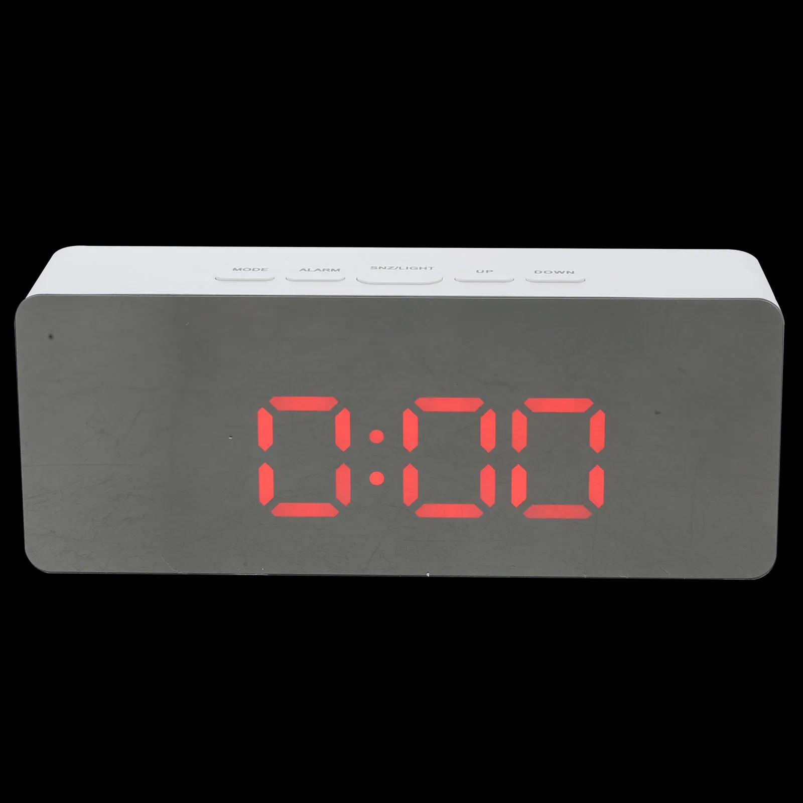 

Levemolo Electronic Mirror Alarm Clock Modern Digital LED Display Desk Clock for Bedroom Home Decor