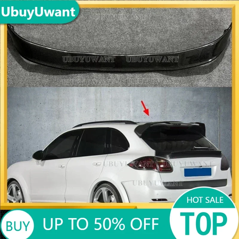 

High Quality Carbon Fiber Rear Trunk Roof Spoiler Wing Fits For Porsche Cayenne 958 2011 2012 2013 2014