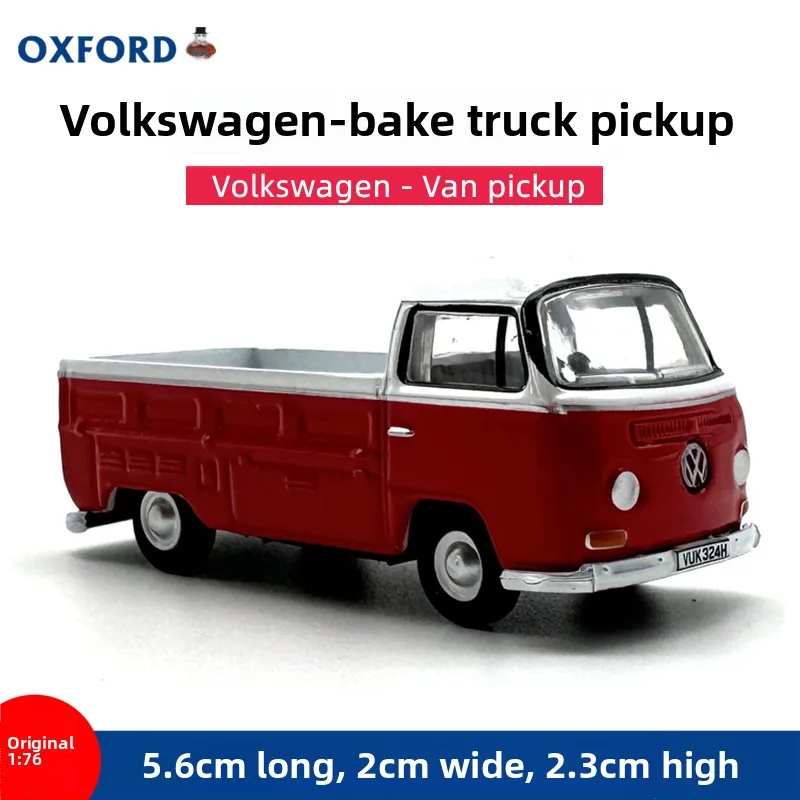 Diecast OXFORD 1:76 Scale Volkswagen Van Transporter Pickup Alloy Car Model Collectible Toy Gift Souvenir Display Ornament
