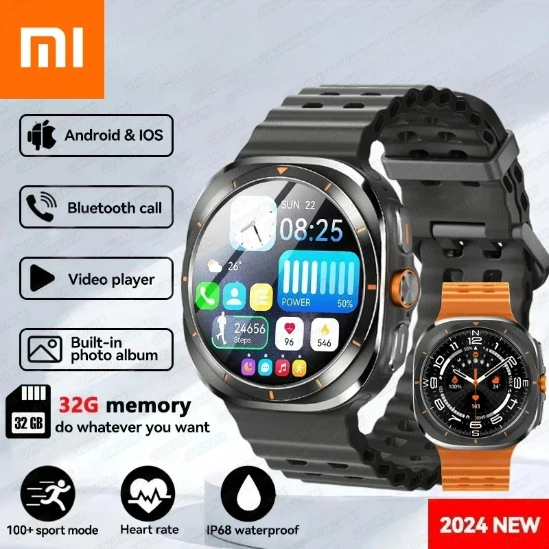 

Xiaomi 2025 Watch 7 Ultra Смарт-часы для мужчин 32 ГБ памяти GPS NFC 1,5 "AMOLED-экран Фитнес-трекер Смарт-часы для здоровья для Samsung