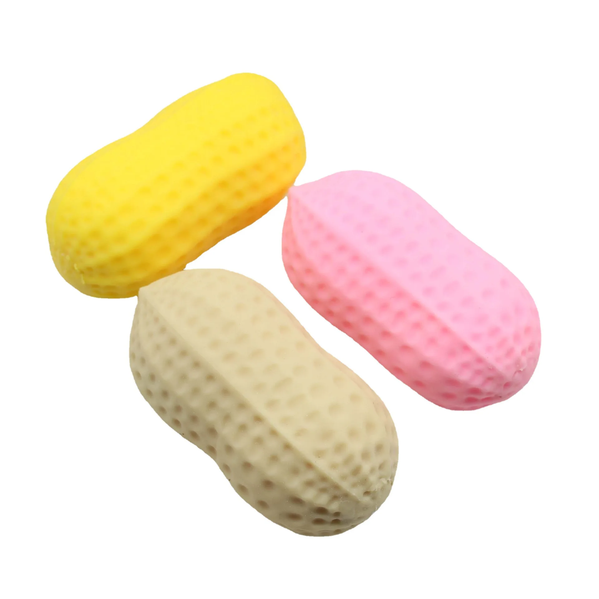 Anti-Stress Toy Joke Peanut Squeeze Fidget Toys Squishy Funny Stress Relief For Kids Adults Gift Prop 1pcs J179