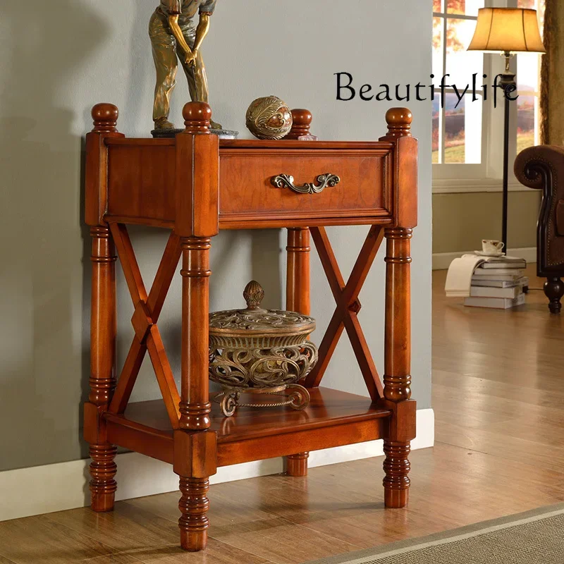 

American decorative bookshelf, European solid wood locker designer high-end fashion new