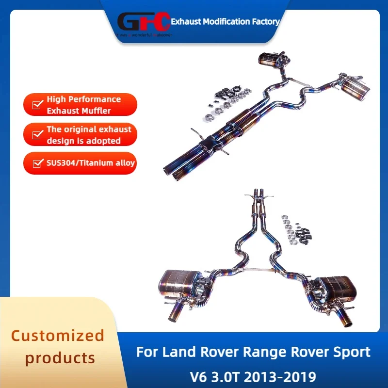 

Catback Valvetronic Exhaust Pipe for Range Rover V6 3.0T 2013-2019 High-Performance Titanium Alloy Valve Exhaust Muffler System