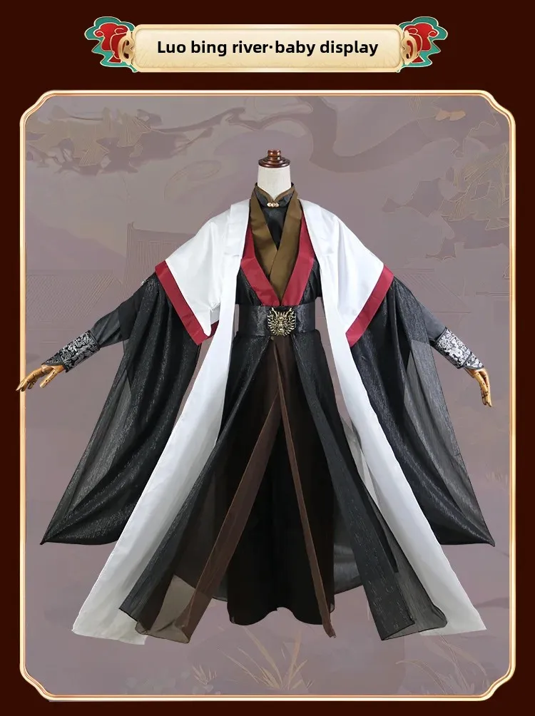 Anime The Scum Villain's Self-Saving System Costume pour hommes et femmes, Luo BingHe Cosplay, Costume de prairie, Hanfu chinois, Hallween