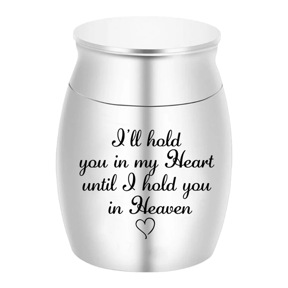 Small  Mini Cremation Human Ashes Holder Stainless Steel Memorial Keepsake Ash Funeral Urn For Pet Small Ashes For Dog Pet