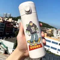 Disney Buzz Lightyear Thermos Cup Creative Toy Story Water Bottle Vacuum Cup Water Bottle Fo Students Boy Gir 350ml 450ml