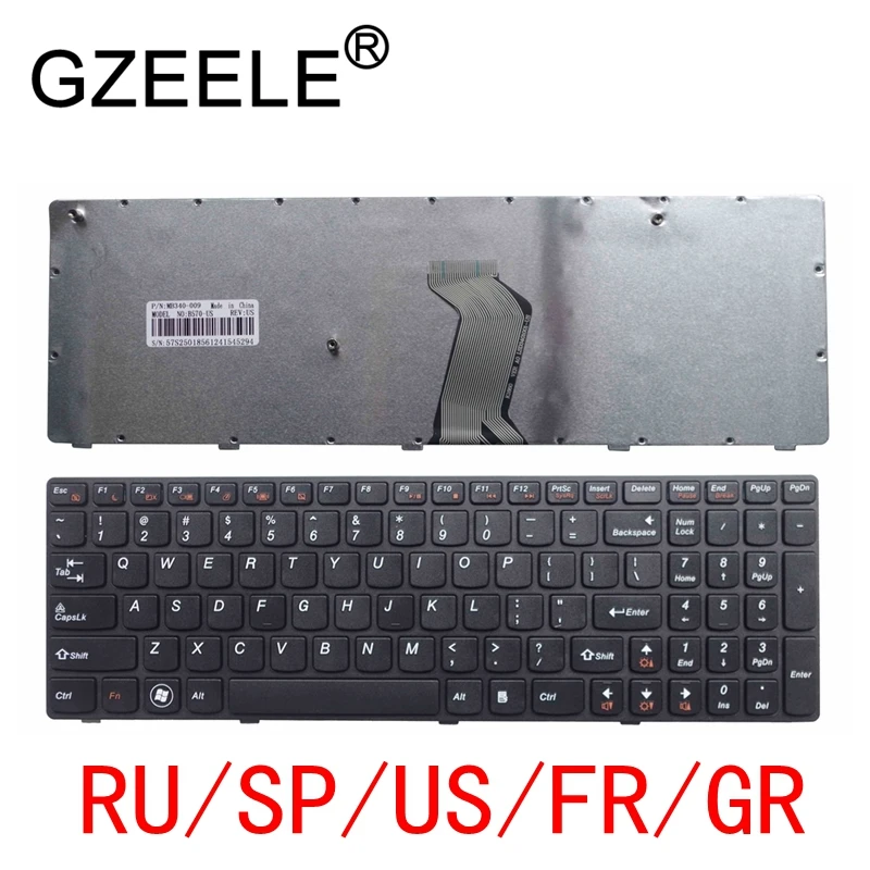 RU/SP/US/FR/GR Laptop keyboard FOR LENOVO V570 V570C V575 Z570 Z575 B570 B570A B570E V580C B570G B575 B575A B575E B590 B590A