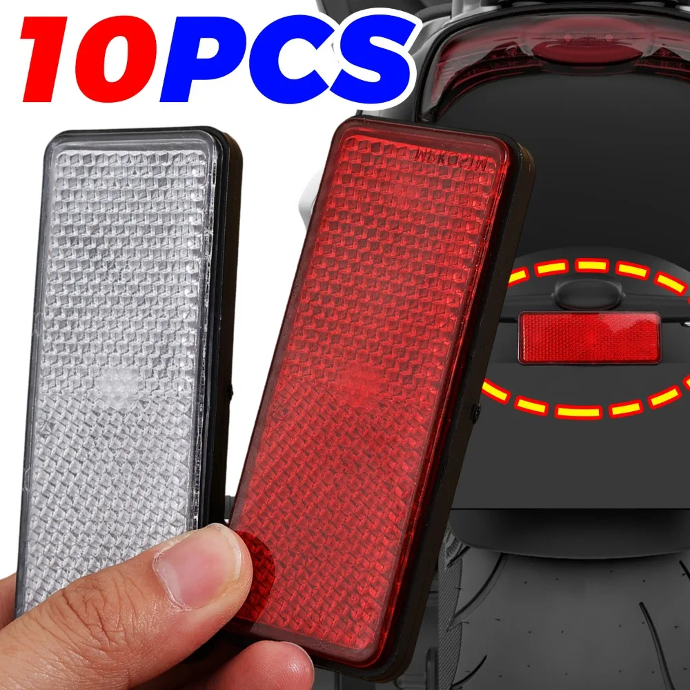 

Universal Safety Warning Reflector Car Motorcycle Truck Trailer Scooter High Visibility Night Safe Rectangular Reflective Plate
