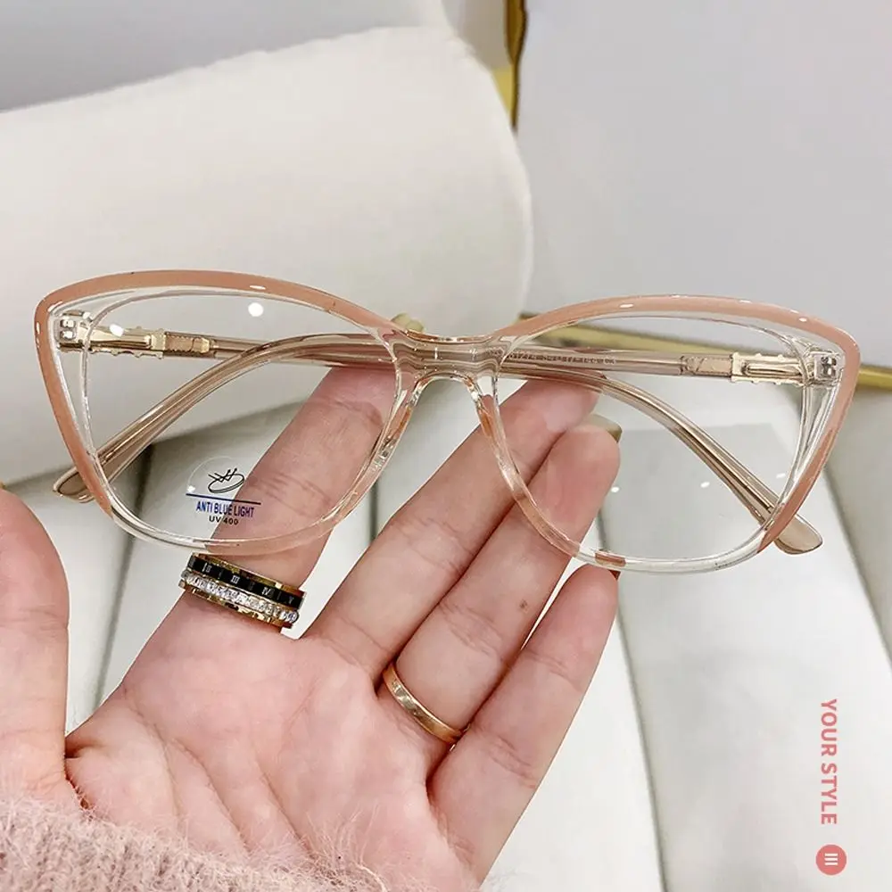 

Gifts TR90 Anti-blue Light Glasses Vision Care Luxury Brand Designer Cat Eye Eyeglasses Computer Goggles
