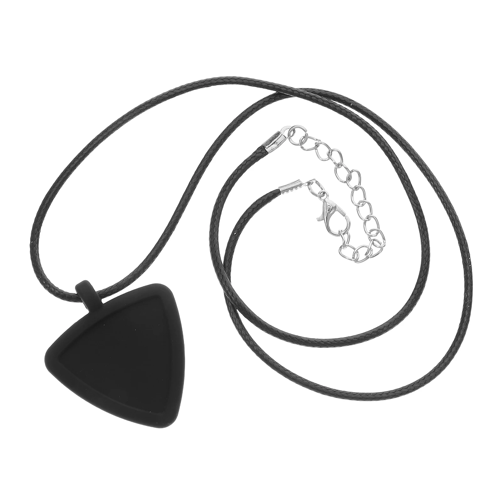 

Silicone Guitar Pick Holder Necklace Reversible Design Comfortable Strap Portable and Reliable Accessory for Guitarists