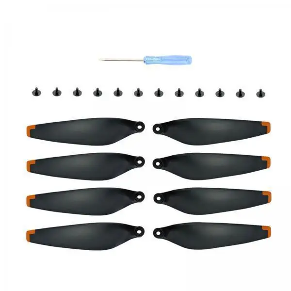 5x8Pcs Propellers Props Blades Replacement for Mini 3Pro Black Orange Edge