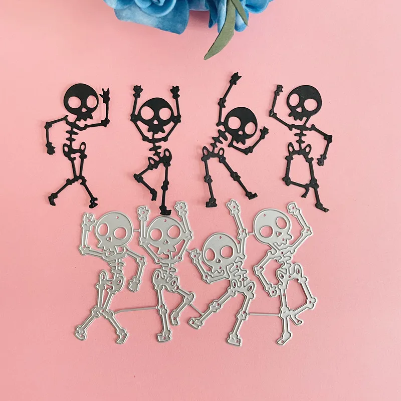 Halloween Skeleton skull decoration Metal Cutting Dies DIY Scrapbook Paper Cards Embossing Craft Die Cut handmade craft