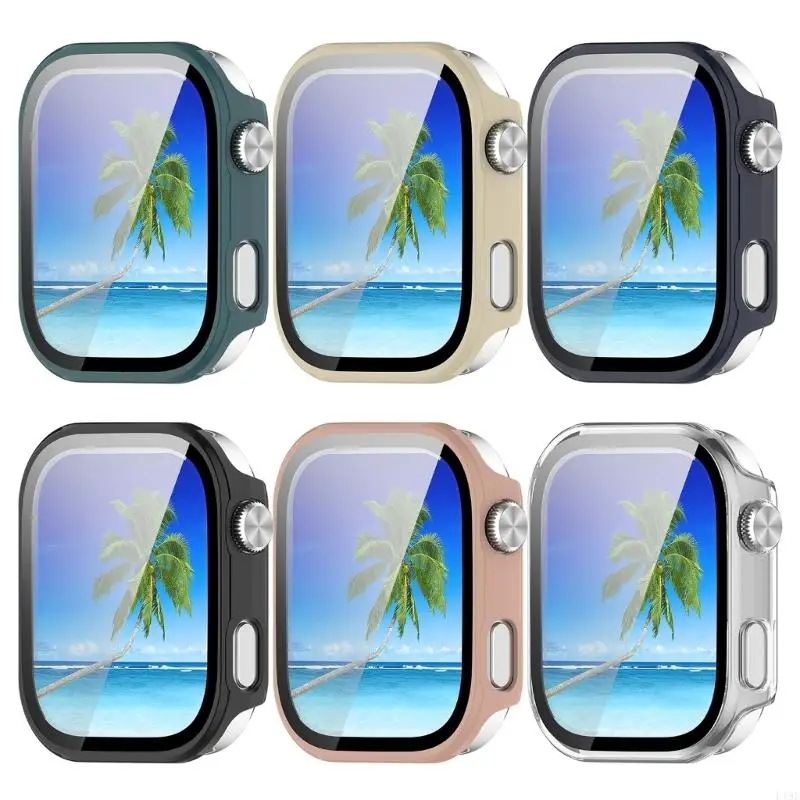 ตัวป้องกันหน้าจอสำหรับนาฬิกา 6 ตัวป้องกันหน้าจอ, ฝาครอบพีซีรอบด้าน เคสป้องกันหน้าจอนาฬิกา F19E