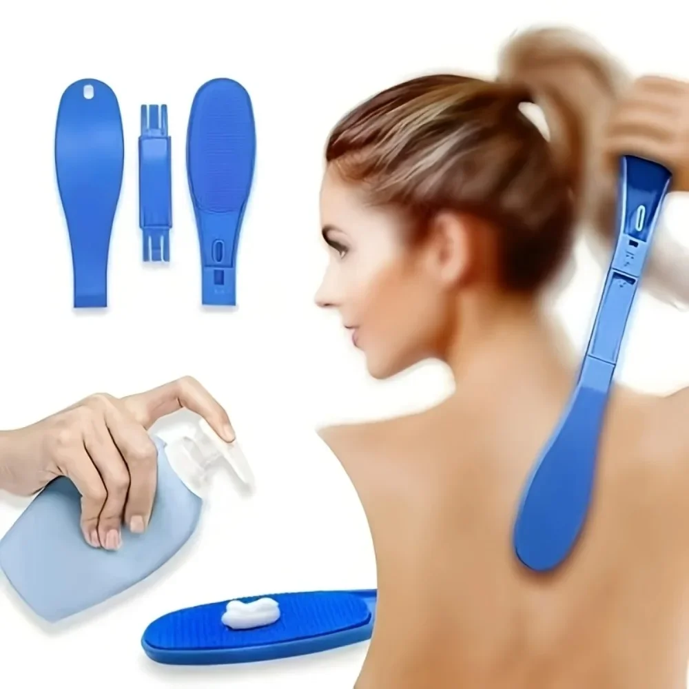 1Pc Foldable Back Lotion Applicator Long Handle Self Tanning Cream Applicator Easy Reach Back  Sun Bathing Tools Accessory