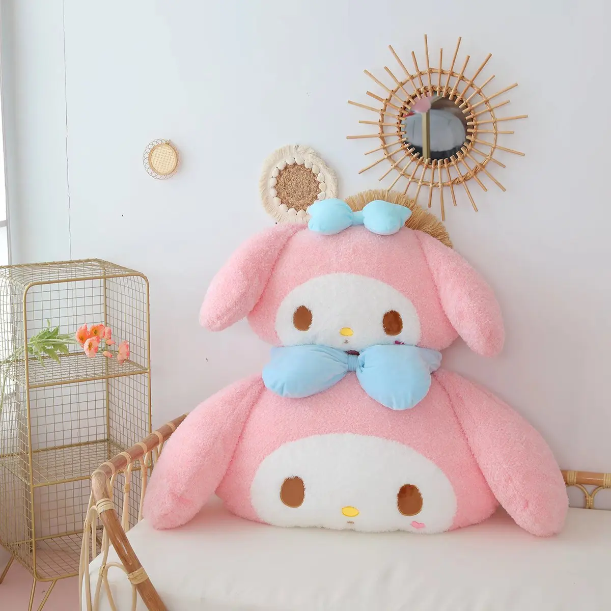 Big Size Cute Melodyed Back Cushion Soft Anime Plush Toy Japanese Style Plushies Sofa Decorative Pillow Christmas Gift Washable