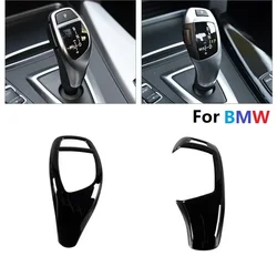 Bright Black ABS Car Gear Shift Knob Trim Cover Protective Stickers For BMW 1 2 3 5 series X3 X4 X5 X6 F30 F10 F32 F25 F15 F16