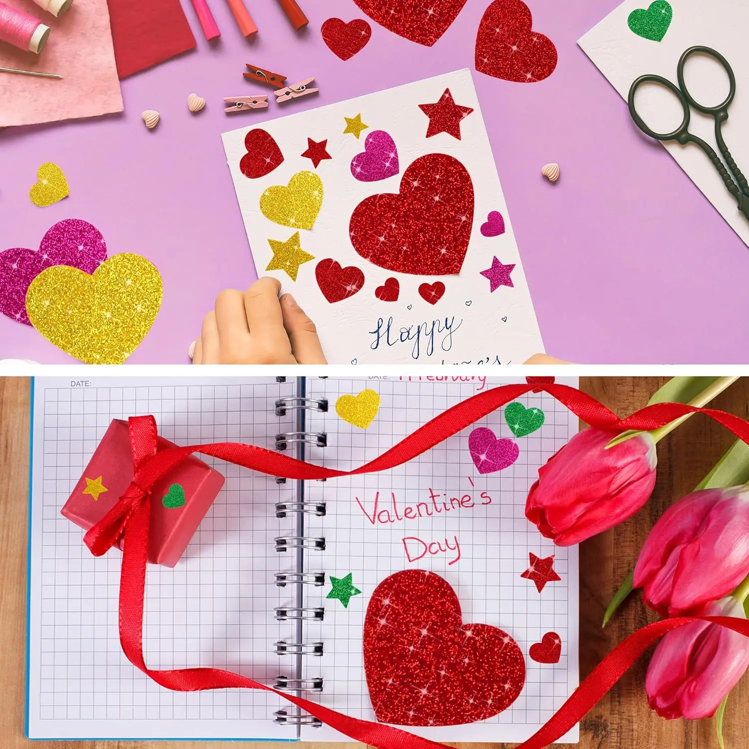 625Pcs Glitter Heart Foam Stic - огляд і ціна Glitter Vinyl Roll