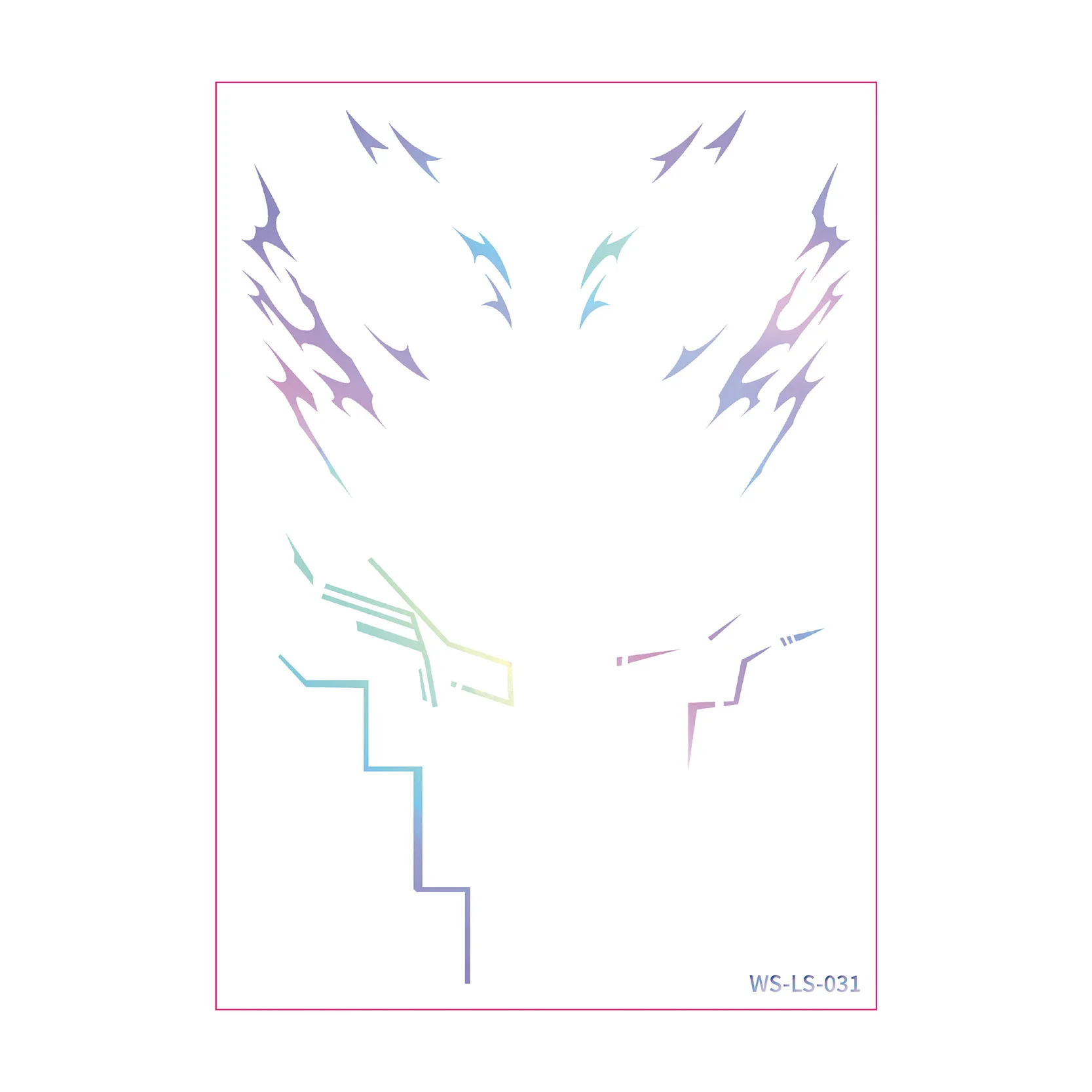 2026 شعبية KPop فتاة مجموعة شيطان هنتر لومي الليزر الوشم ملصق أنيمي كوس مرحلة الأداء ماكياج الوجه ملصق