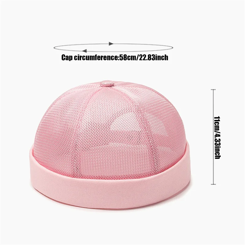 Vintage Men\'s Summer Cotton Brimless Skullies Cap Street Portable Docker Hats Multipurpose Beanie Hat Hip Hop Hats Japanese INS