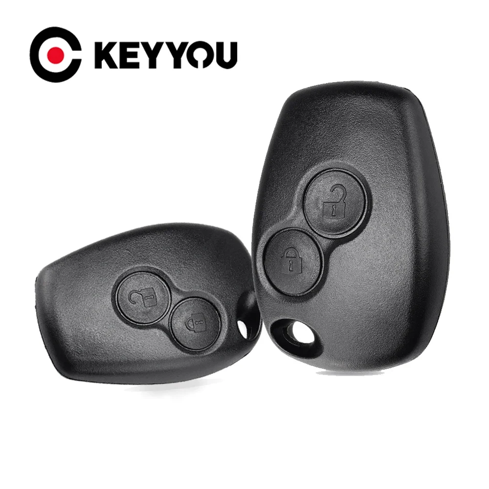 

KEYYOU Remote Car Key Case No Blade 2 Buttons Key Shell Fob Cover Case For Renault Dacia Modus Clio 3 Twingo Kangoo 2