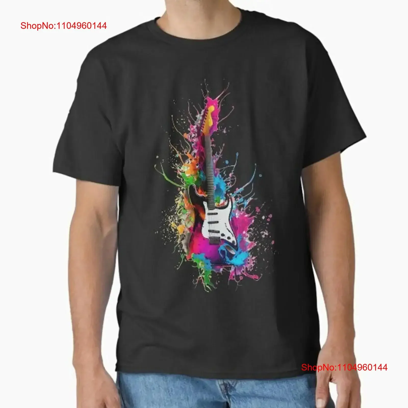 

Electric Guitar Sound in Color New Made Australia T Shirt S 2XL vintage Washed Slightly Unisex Breathable Casual Soft