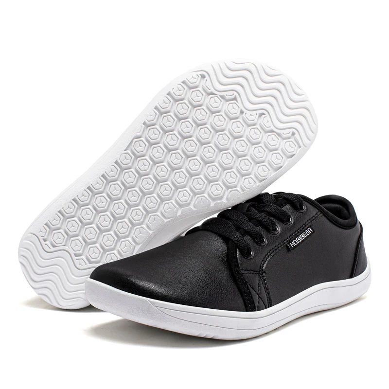 HOBIBEAR Minimalist Wide Toe Shoes Unisex Barefoot Zero Drop Sneakers Casual Artificial Leather Fashion Shoes