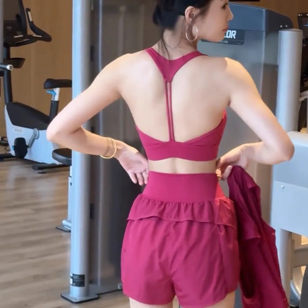 Seamless Yoga Vest Summer Suspender Beautiful Back Slim Shockproof Bra Body Jacket Running Sports Underwear Quick Drying Bras