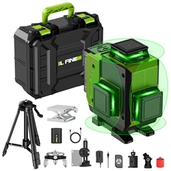 Lfine Nivel Laser 16 Lines Professional Laser Level Horizontal Vertical Green Laser Automatic 360°Self-Leveling Level Laser Tool