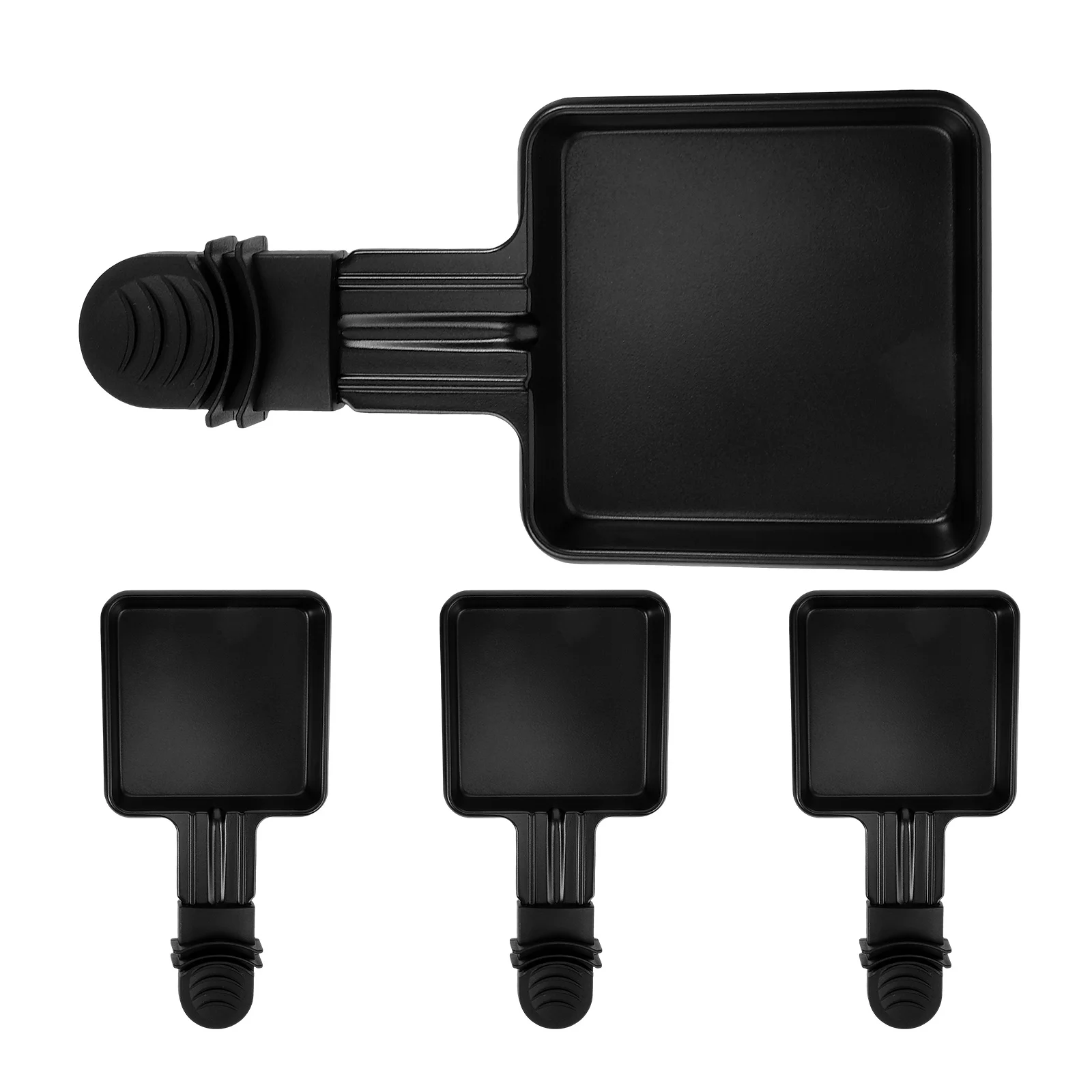 

4pcs Electric Oven Grill Pan Square Cooking Pan Household Mini Raclette Griddle Plate Barbecue