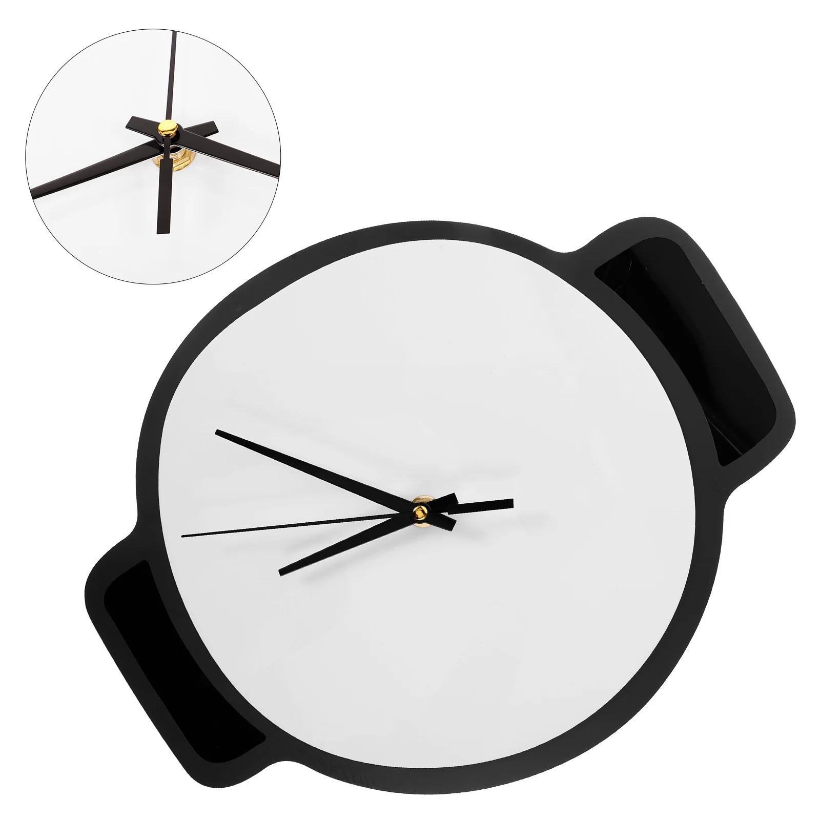 ساعة حائط كرتونية إبداعية لطيفة كتم ديكور معلق لغرفة نوم الأطفال وغرفة المعيشة ساعة حائط أكريليك صامتة فريدة من نوعها للمنزل الحديث #1