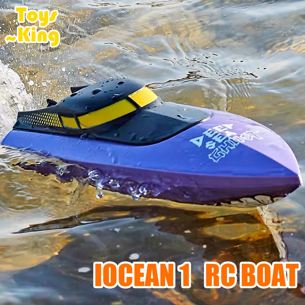 RC Boat 2.4G 25KM/H High Speed Shark Boat 150 Meters Remote Control Distance Children Toy Game Remote Control Speedboat Toy boys