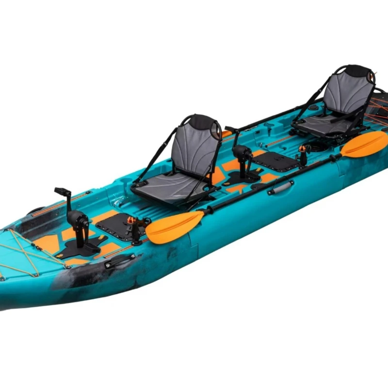 

Single and double splicing kayak Luya fishing boat foot step on electric push can be split Kayak portable